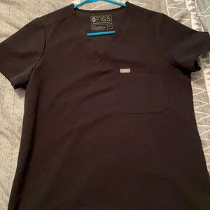 Figs scrub top-one pocket